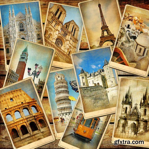 vintage travel collage 12X JPEG