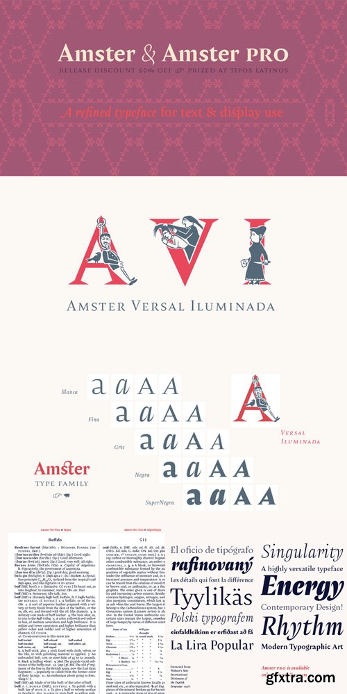 Amster Font Family Complete