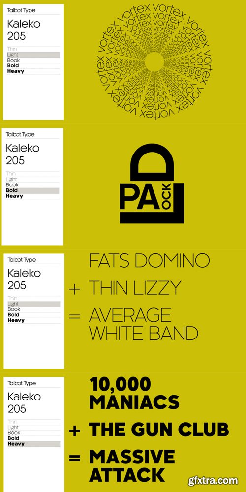 Kaleko 205 Font Family $99