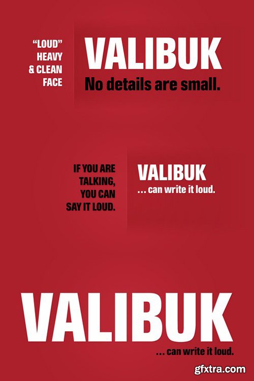 Valibuk font family