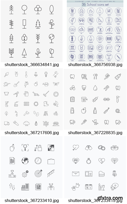 Amazing SS - Thin Line Icons 3, 25xEPS