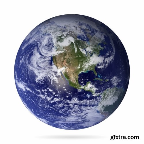 Collection of vector image earth planet Globe earth globe 25 EPS