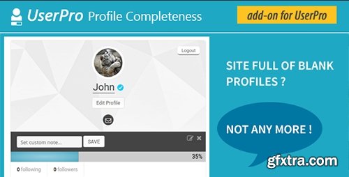 CodeCanyon - User profile Completeness v1.0 - Add-on for UserPro - 14942712