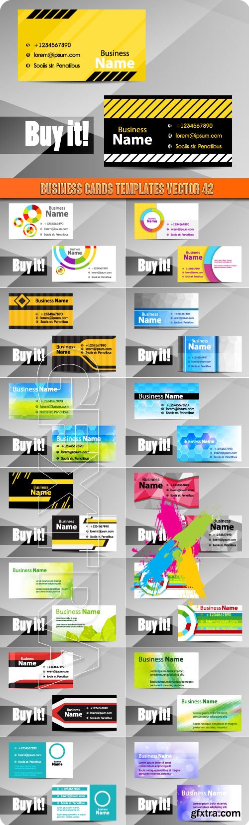 Business Cards Templates vector 42