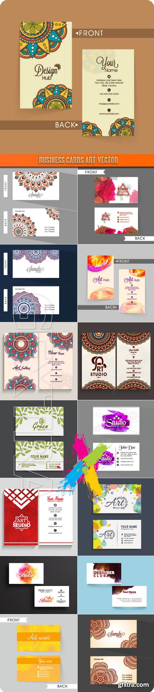 Business Cards Art vector