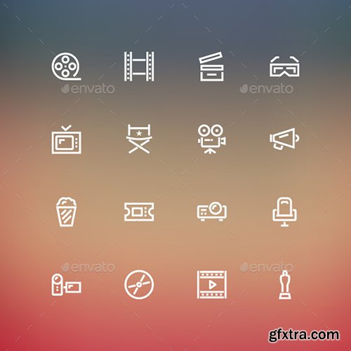 Graphicriver Cinema Icons 8894295