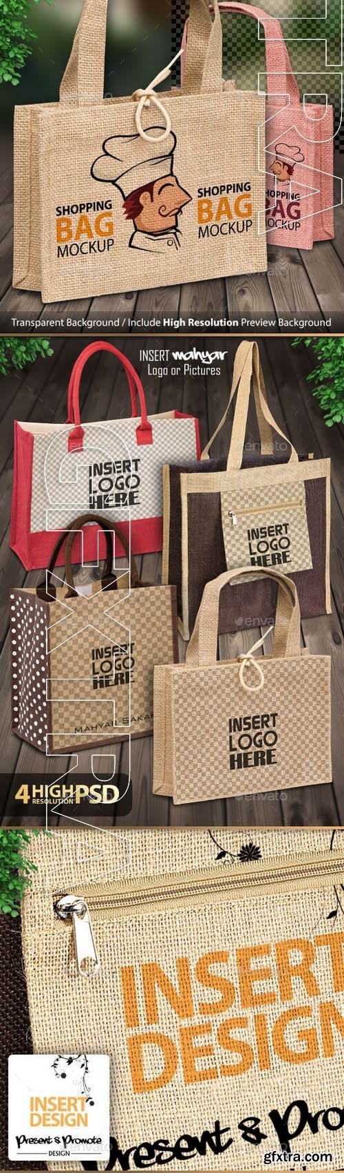 Graphicriver Photorealistic Shopping Bag Mockup V1.0 8929092