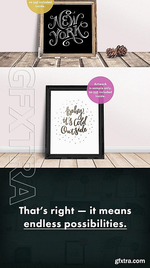 CM - Editable Frame Mockups Scenes Bundle 514974