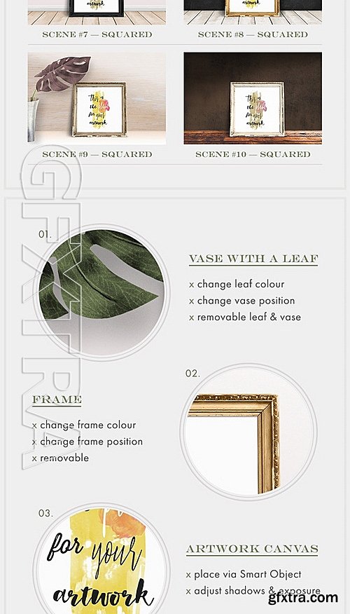 CM - Editable Frame Mockups Scenes Bundle 514974