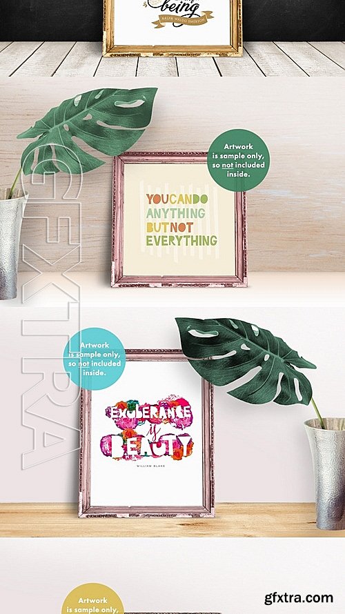 CM - Editable Frame Mockups Scenes Bundle 514974