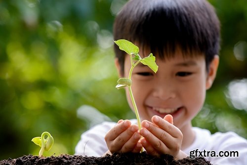 Collection of people planting trees sprout 25 HQ Jpeg