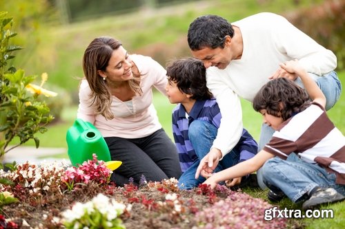 Collection of people planting trees sprout 25 HQ Jpeg