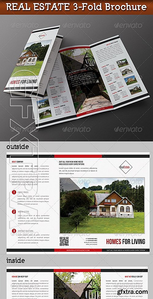 GraphicRiver - Real Estate 3-Fold Brochure 01 7354154