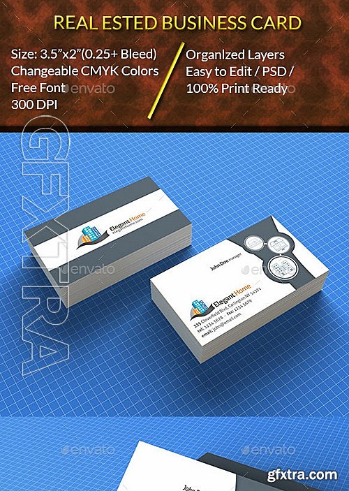 GraphicRiver - Real Estate Business Card 12315468