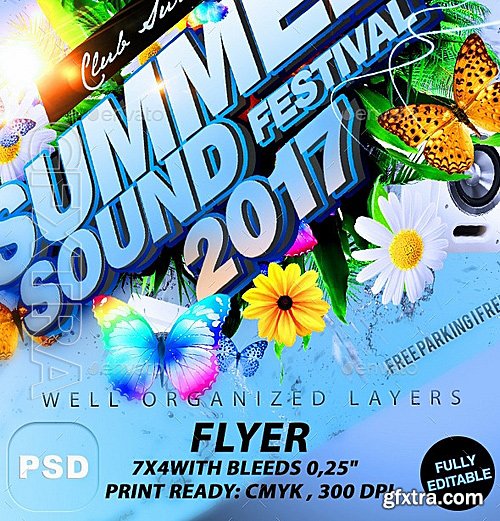 GraphicRiver - Summer Sound Festival 11052236