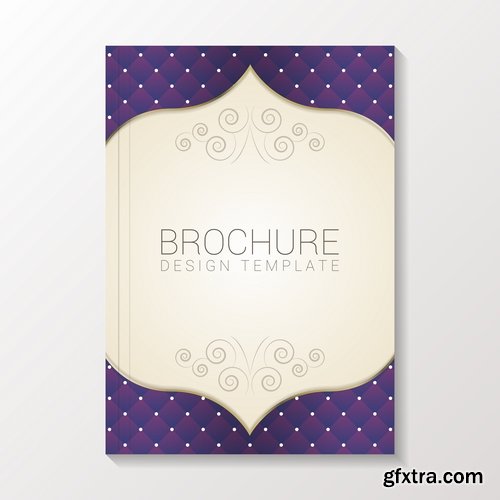 Collection of vector image flyer banner brochure business card 12-25 Eps