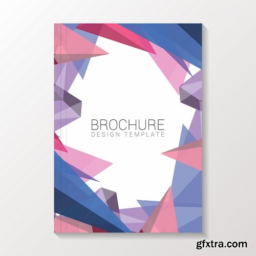 Collection of vector image flyer banner brochure business card 12-25 Eps