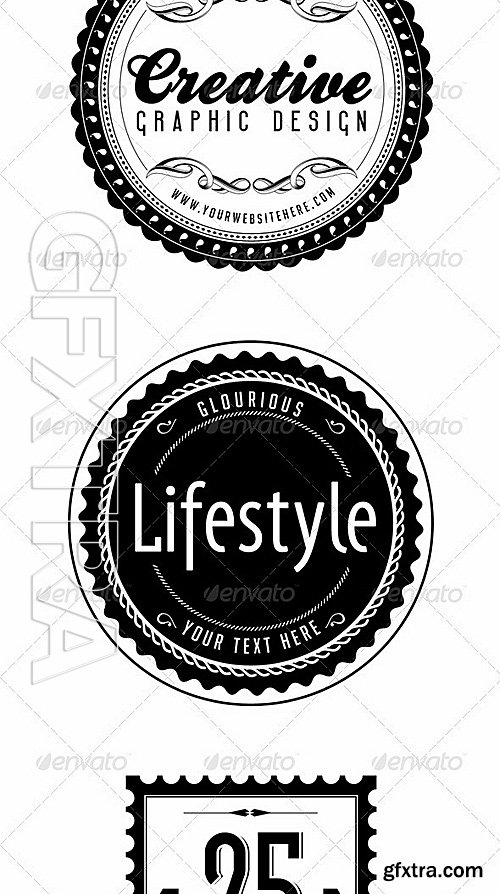 GraphicRiver - Classic Badge Collection 3008278