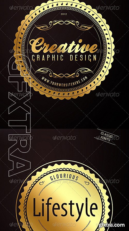 GraphicRiver - Classic Badge Collection 3008278