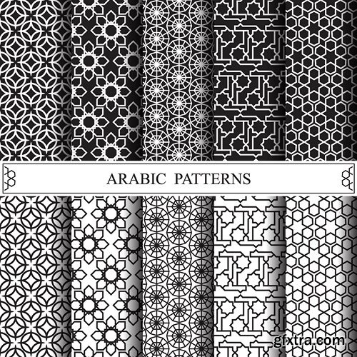 Islamic and Arabic Beautiful Patterns - 10xEPS