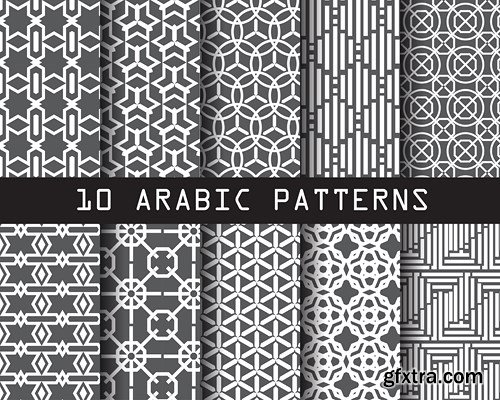 Islamic and Arabic Beautiful Patterns - 10xEPS