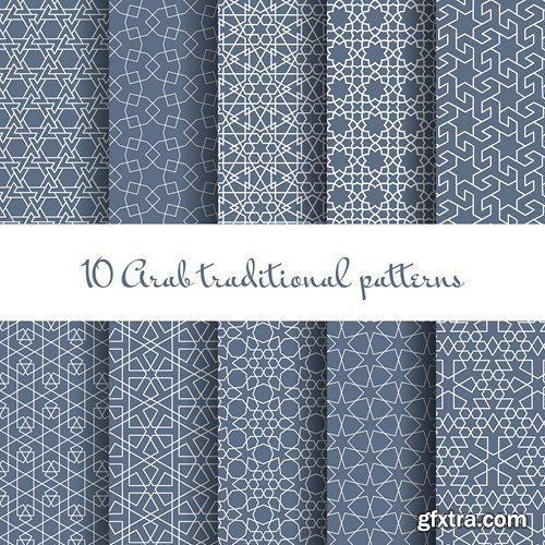 Islamic and Arabic Beautiful Patterns - 10xEPS