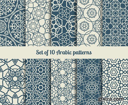 Islamic and Arabic Beautiful Patterns - 10xEPS