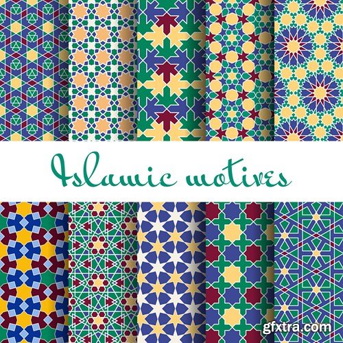 Islamic and Arabic Beautiful Patterns - 10xEPS