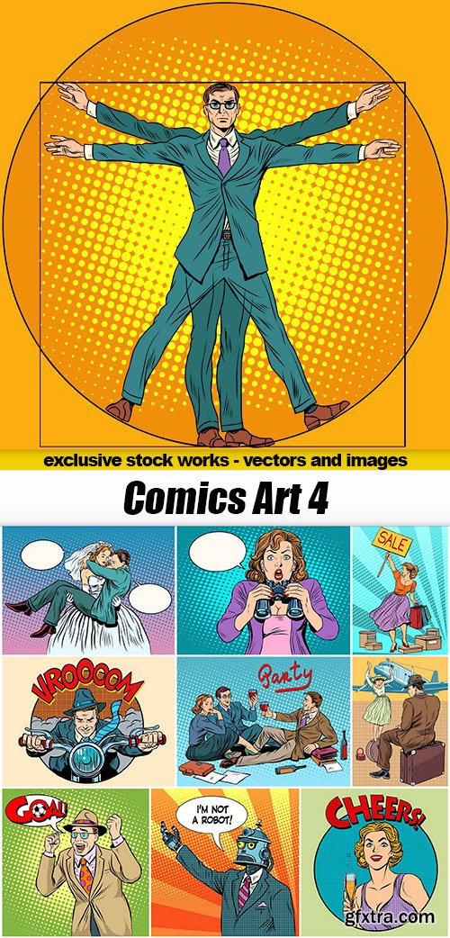 Comics Art 4 - 25xEPS