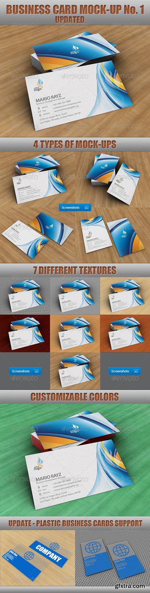 GraphicRiver - Business Card Mock-Up No.1 510962