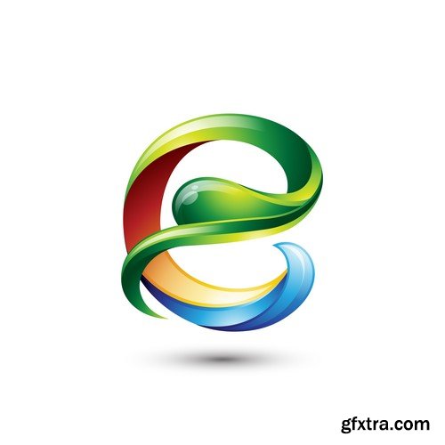 3D Vector Orb Logos - 35x EPS