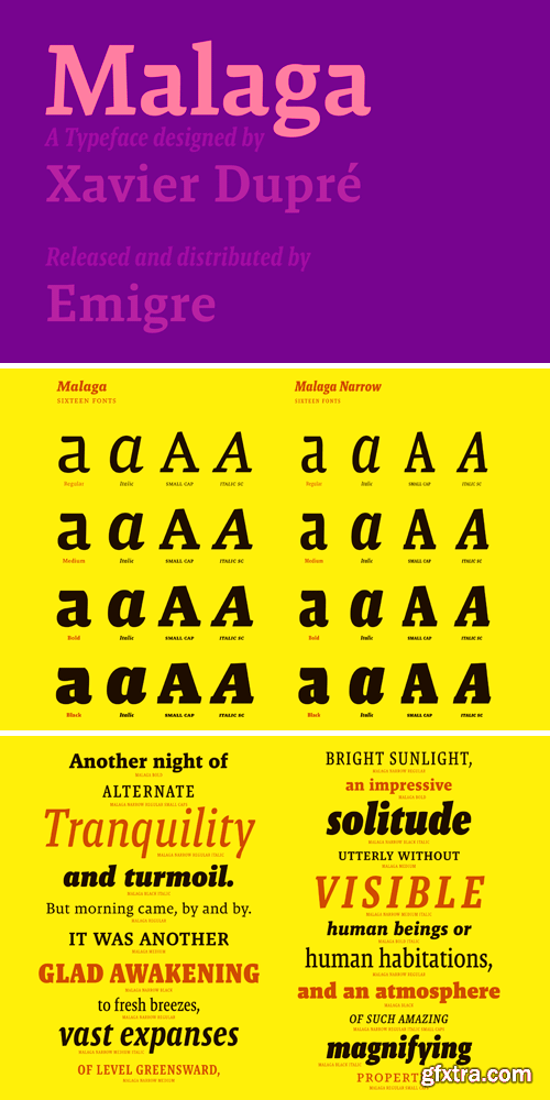 Malaga Font Family