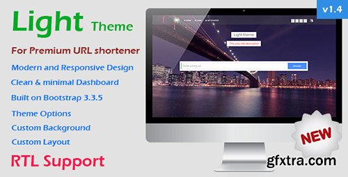 CodeCanyon - Light Theme for Premium URL Shortener v1.4 - 10078934