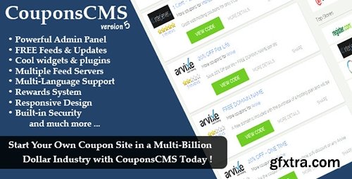 CodeCanyon - Coupons CMS v5.00 - 11686064