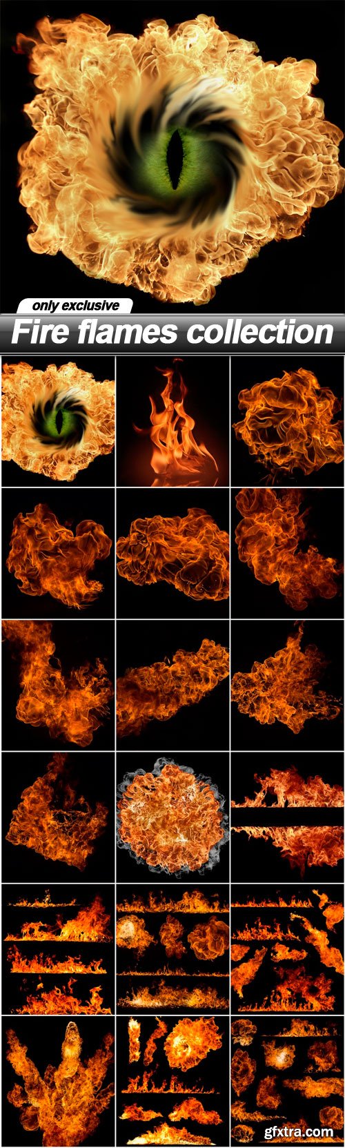 Fire flames collection - 18 UHQ JPEG