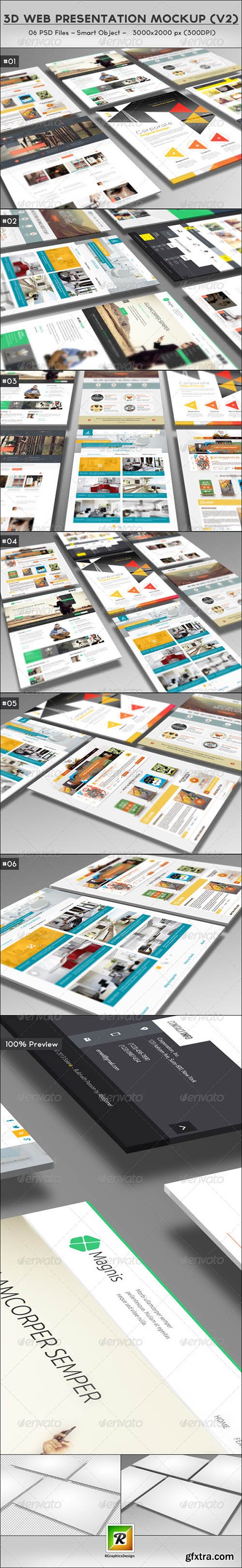 GraphicRiver 3D Web Presentation Mockup (V2) 5688000