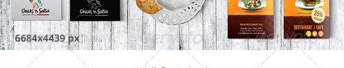 Graphicriver Restaurant Print Mock-up 8217966