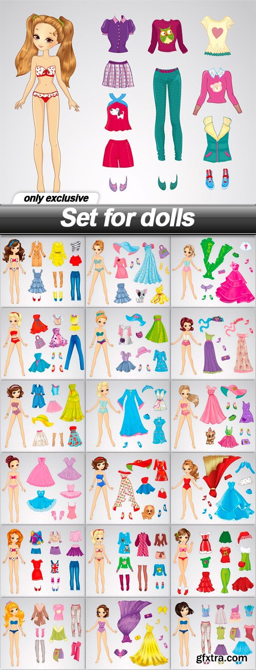 Set for dolls - 19 EPS