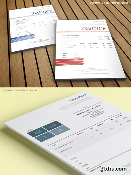 50+ Super Creative Invoice Templates Bundle