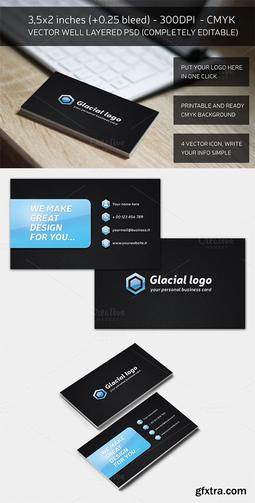 Glacial Business Card - CM 161120