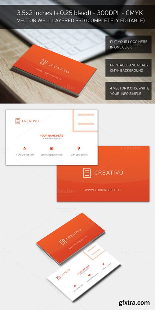 Red Essential Business Card - CM 162484