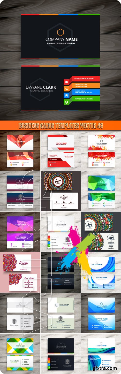 Business Cards Templates vector 43