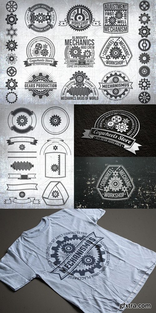 CM - Gears logo set 539361