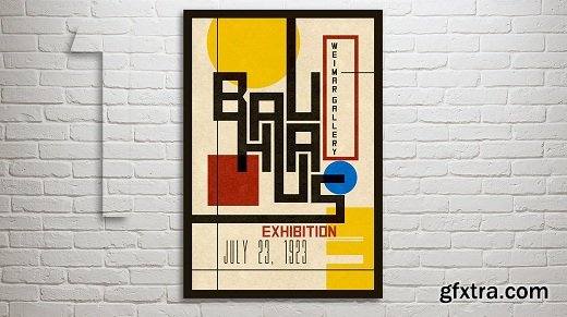 Photoshop: How to Design & Create a Vintage, Bauhaus Poster
