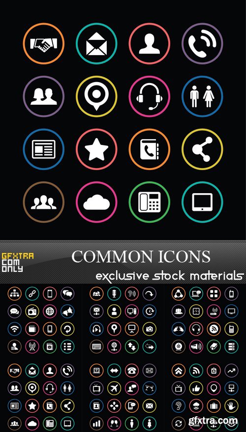 Common Icons - 6xEPS