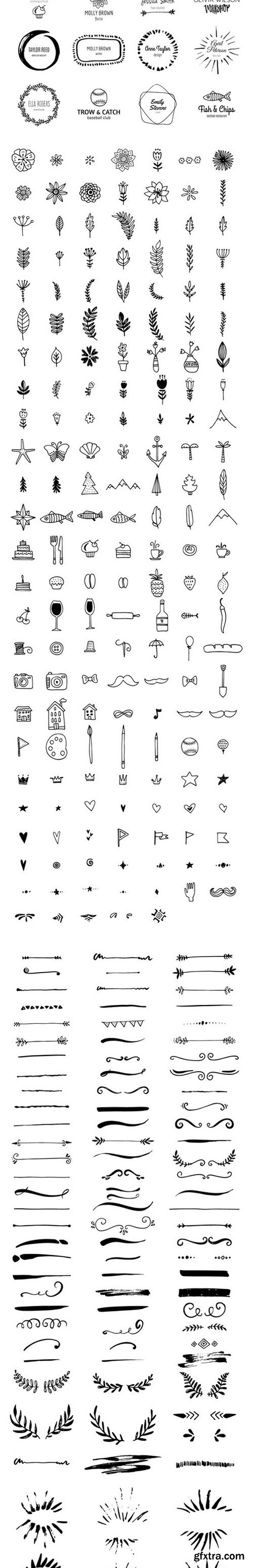 CM - Handdrawn Logo Creator Bundle 537571