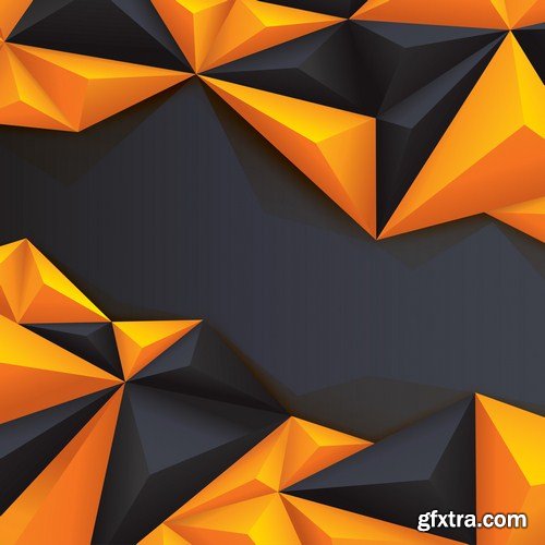 vector polygonal background 13X EPS