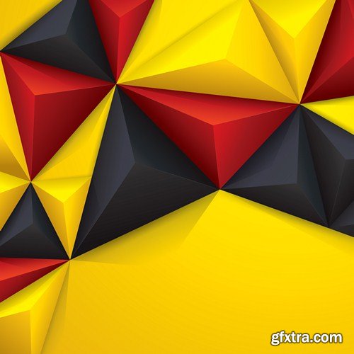 vector polygonal background 13X EPS