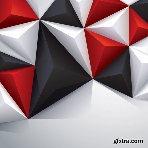 vector polygonal background 13X EPS