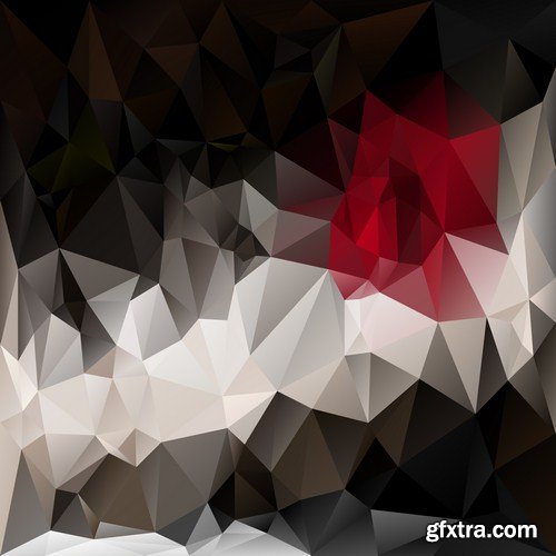 vector polygonal background 13X EPS